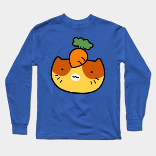 Carrot Tabby Cat Face Long Sleeve T-Shirt